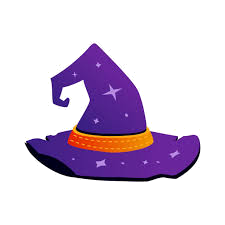 Purple witch hat